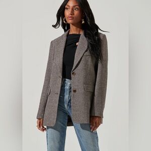 ASTR the Label Pauline Houndstooth Blazer